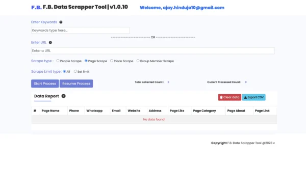 Facebook Data Extractor - Image 2