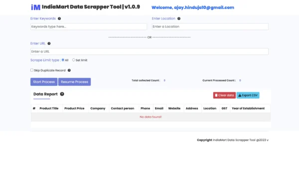 IndiaMart Data Extractor - Your Digital